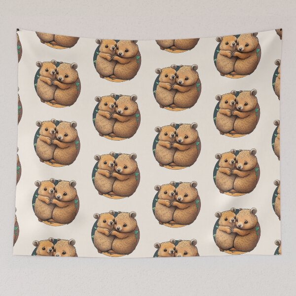 Item preview, Cute Quokkas Hugging - Significant Quokkas designed and sold by stickertopic.