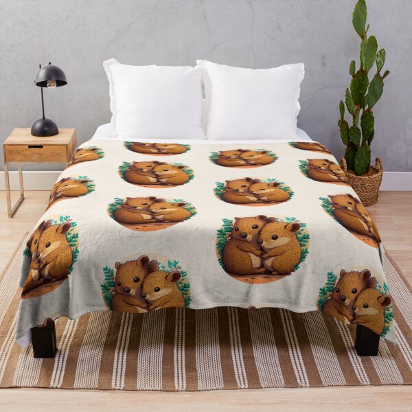 Item preview, Cute Quokkas Hugging - Chibi Kawaii designed and sold by stickertopic.
