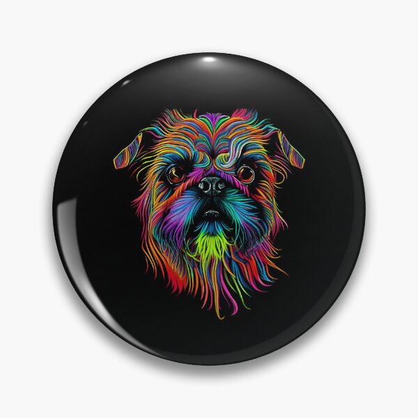 Artikelvorschau, Brussels Griffon Dog Colorful Paint Splash entworfen und verkauft von rafaeltto.