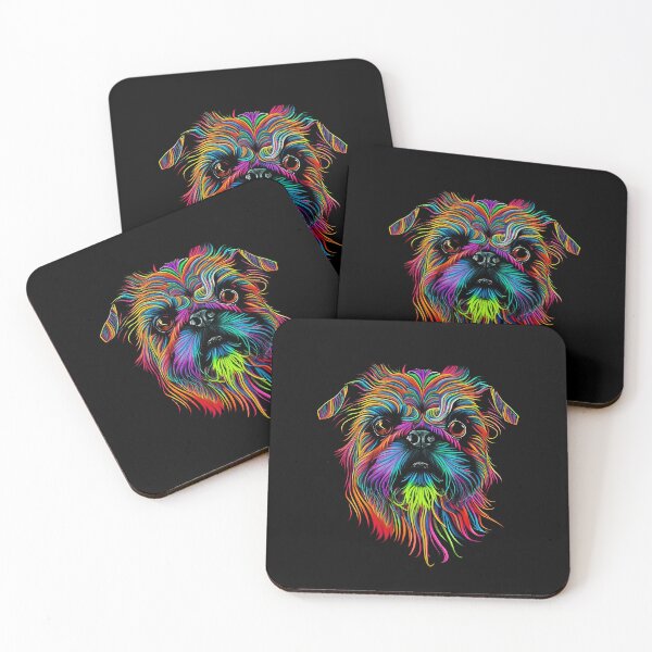 Item preview, Brussels Griffon Dog Colorful Paint Splash designed and sold by rafaeltto.