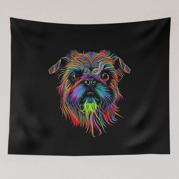 Item preview, Brussels Griffon Dog Colorful Paint Splash designed and sold by rafaeltto.