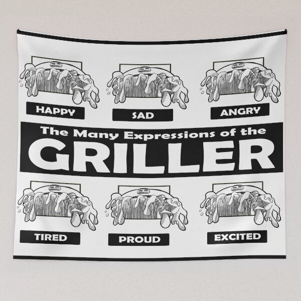 Item preview, The Many Expressions Of The Griller designed and sold by JJJericho.