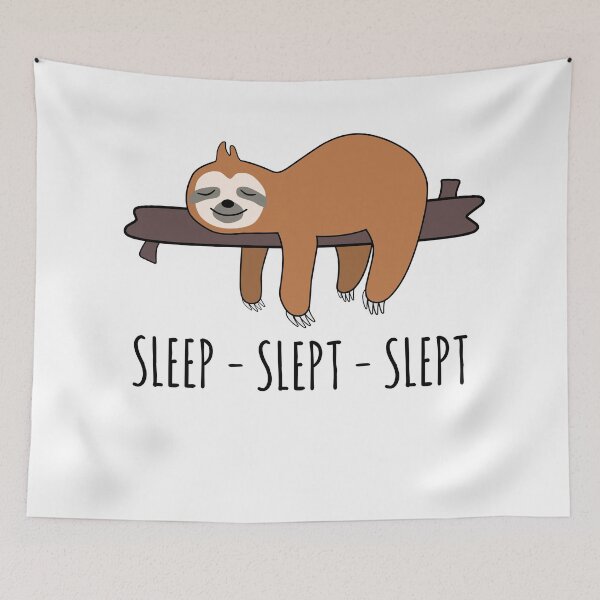 Item preview, Irregular Verbs : Sleep Slept Slept - Lazy Slorh designed and sold by EnzoVectorism.