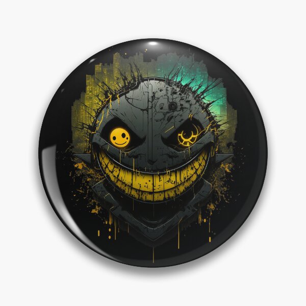 Item preview, Cyberpunk Grinning Face designed and sold by The-Fox-Hole.