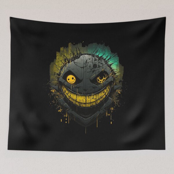 Item preview, Cyberpunk Grinning Face designed and sold by The-Fox-Hole.