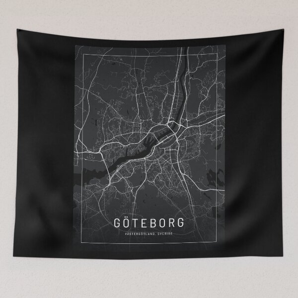 Item preview, Göteborg map designed and sold by theFlinx.