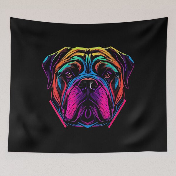 Item preview, bull mastiff Dog Colorful Paint Splash designed and sold by rafaeltto.