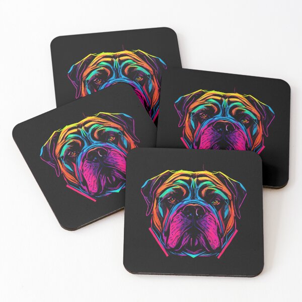 Item preview, bull mastiff Dog Colorful Paint Splash designed and sold by rafaeltto.