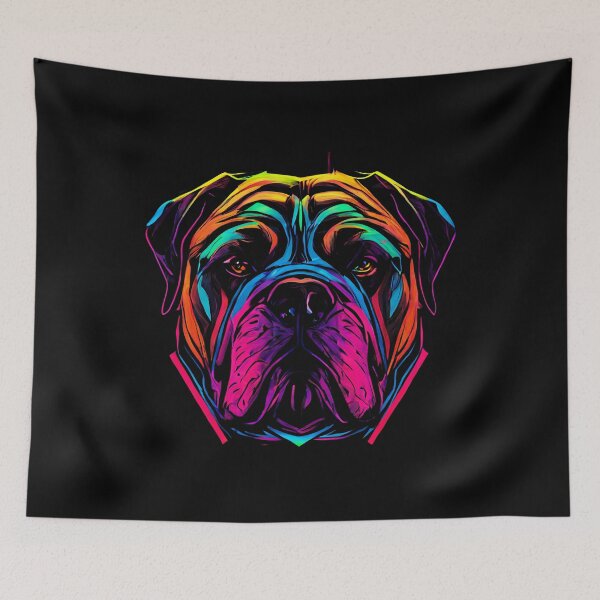 Item preview, bull mastiff Dog Colorful Paint Splash designed and sold by rafaeltto.