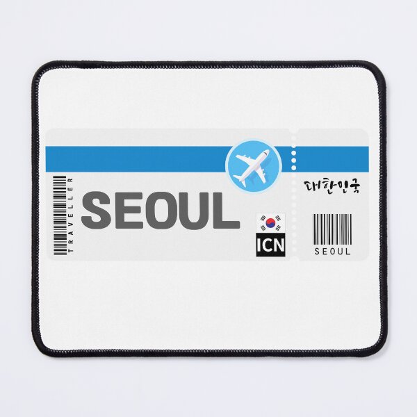 Item preview, Boarding pass to Seoul (South korea) designed and sold by Kimchi-style-.
