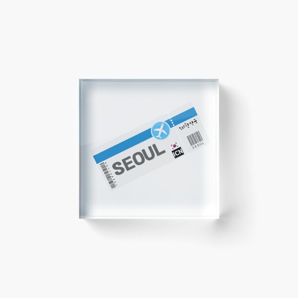 Item preview, Boarding pass to Seoul (South korea) designed and sold by Kimchi-style-.