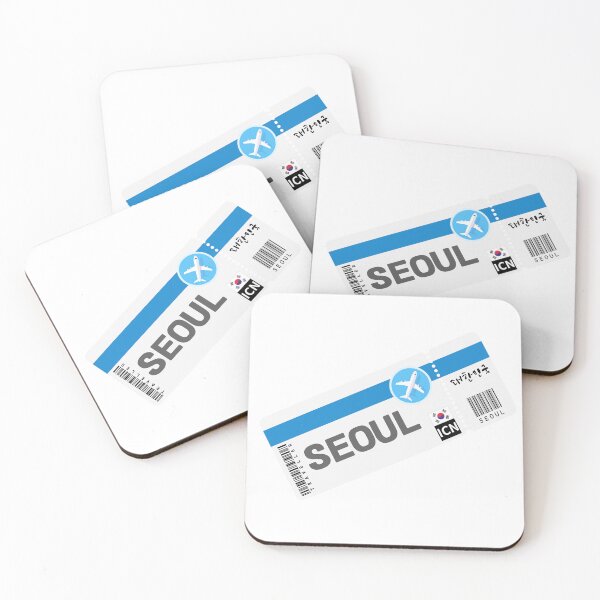 Item preview, Boarding pass to Seoul (South korea) designed and sold by Kimchi-style-.