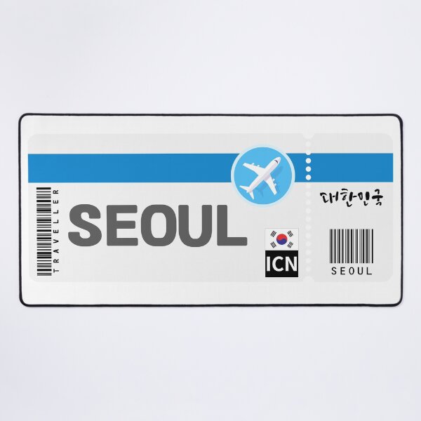 Item preview, Boarding pass to Seoul (South korea) designed and sold by Kimchi-style-.