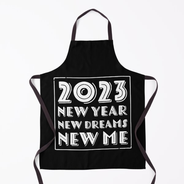 Item preview, 2023 New Year New Dreams New Me White Text Typography Design designed and sold by SleepingInCo.