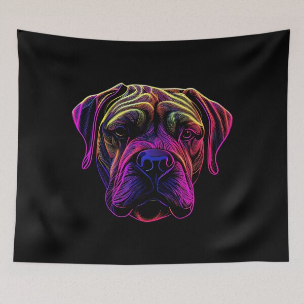 Item preview, bull mastiff Dog Colorful Paint Splash designed and sold by rafaeltto.