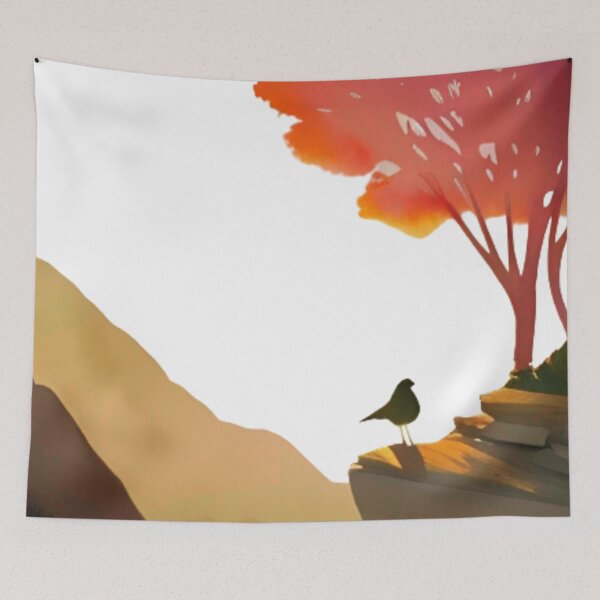 Item preview, Bird walking on the mountain at sunrise V designed and sold by PSYCO-art.