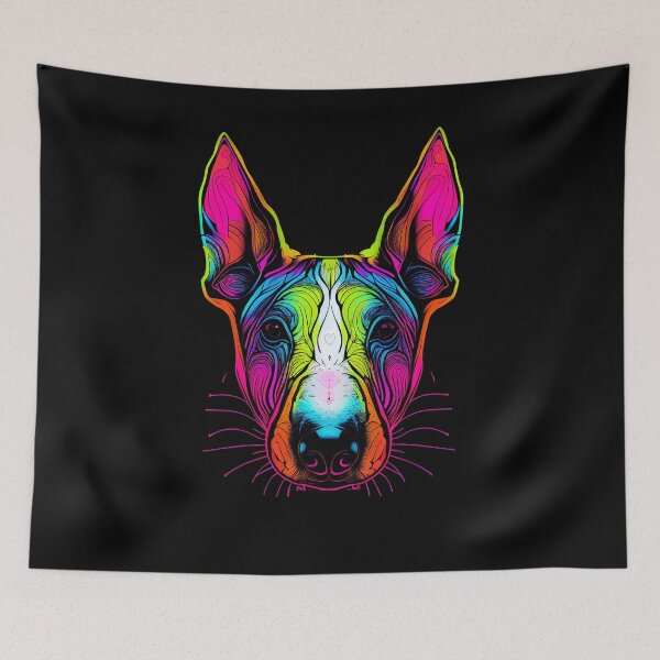 Item preview, Bull Terrier Dog Colorful Paint Splash designed and sold by rafaeltto.