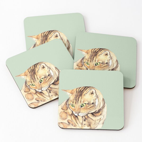 Item preview, Watercolor Red Cat Design designed and sold by ArtProvocation.