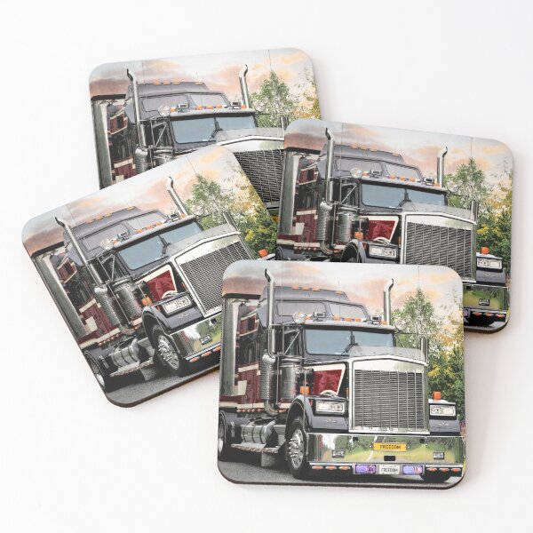 Item preview, Classic American Semi Trailer Truck Trucking Digital Art designed and sold by Taina Sohlman.