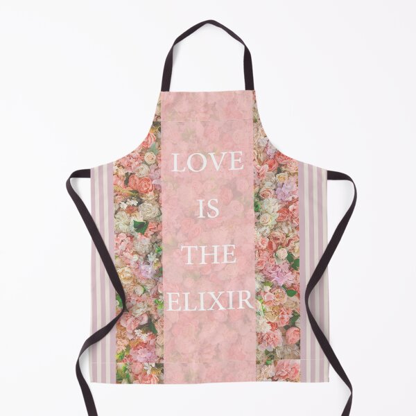 Item preview, Love is the Elixir of life, floral and stripes, Pink And White Stripe, pink flower,Kawaii Pink,Love Quote designed and sold by bubbley2021.