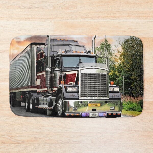 Item preview, Classic American Semi Trailer Truck Trucking Digital Art designed and sold by Taina Sohlman.