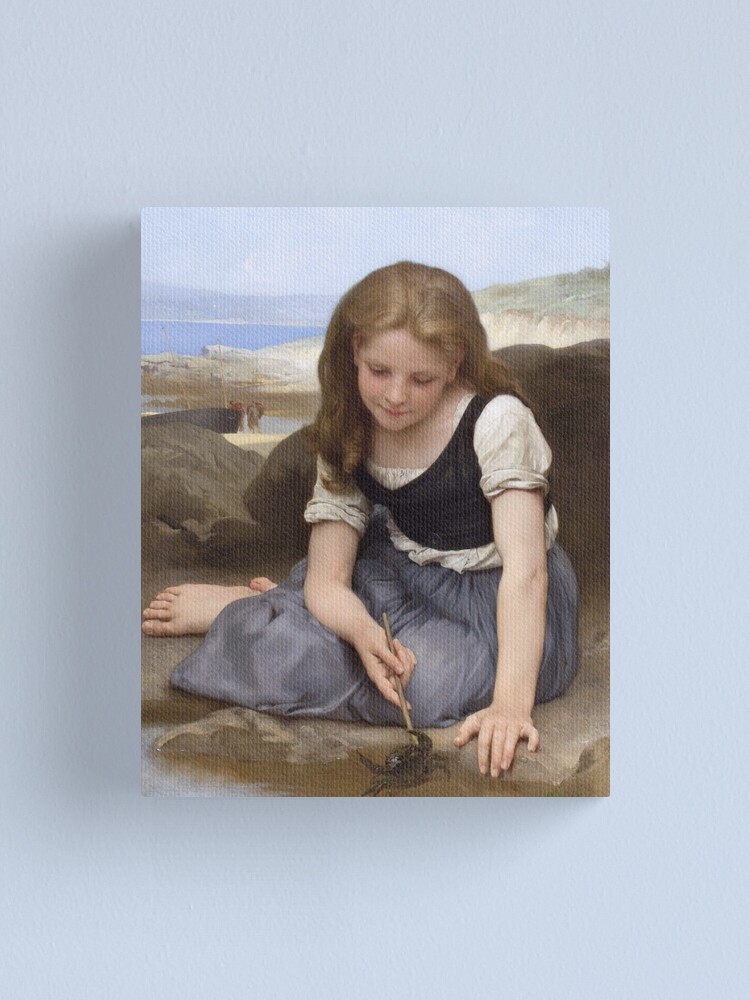 ARTCANVAS Breton good Brother and Sister Canvas Art Print by William-Adolphe Bouguereau