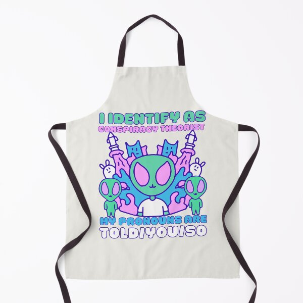 Item preview, I Identify As A Conspiracy Theorist My Pronouns Are Told You So Kawaii Ufo Design designed and sold by CandyDroidMerch.