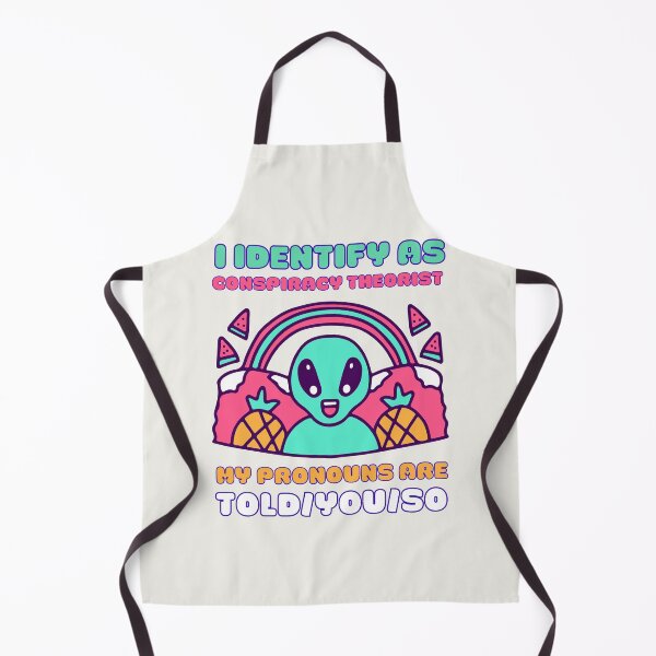 Item preview, I Identify As A Conspiracy Theorist My Pronouns Are Told You So Kawaii Ufo Design designed and sold by CandyDroidMerch.