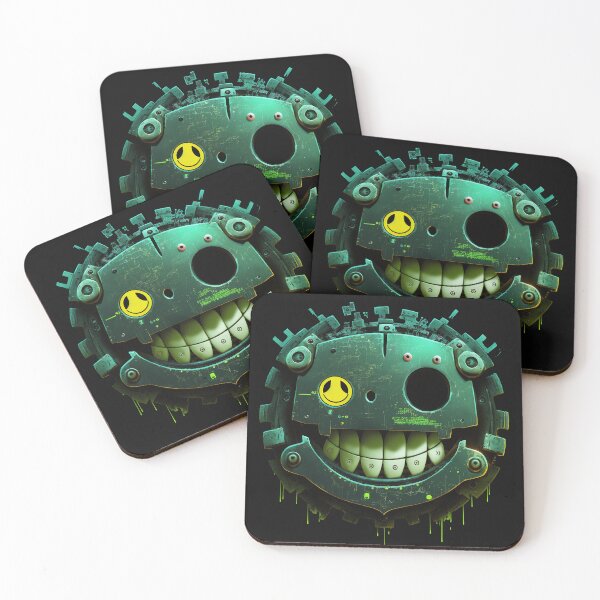 Item preview, Cyberpunk Grinning Face designed and sold by The-Fox-Hole.