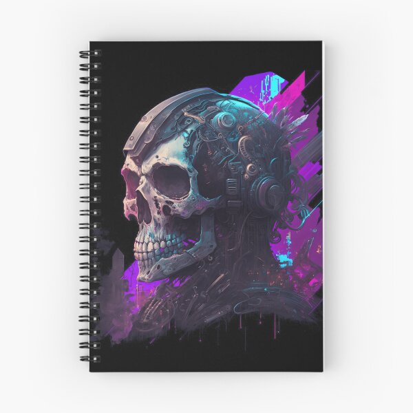 Item preview, Colorful Cyberpunk Skull designed and sold by ArtAT.