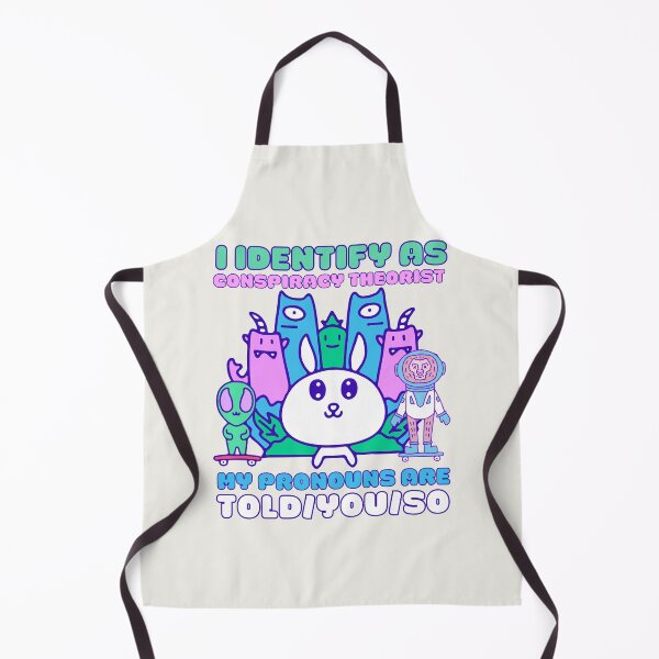 Item preview, I Identify As A Conspiracy Theorist My Pronouns Are Told You So Kawaii Ufo Design designed and sold by CandyDroidMerch.