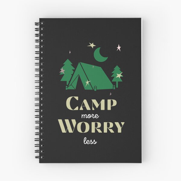 Item preview, Camping | Camp More Worry Less | Cool gift for camping | Hiking | Nature | mountains | Outdoors gift |  designed and sold by Outdoors-Sports.