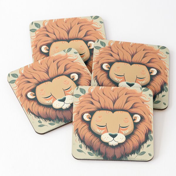 Item preview, Adorable Sleeping Lion's Heads designed and sold by Desmond Lundi.