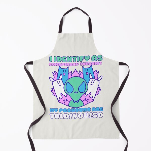 Item preview, I Identify As A Conspiracy Theorist My Pronouns Are Told You So Kawaii Ufo Design designed and sold by CandyDroidMerch.