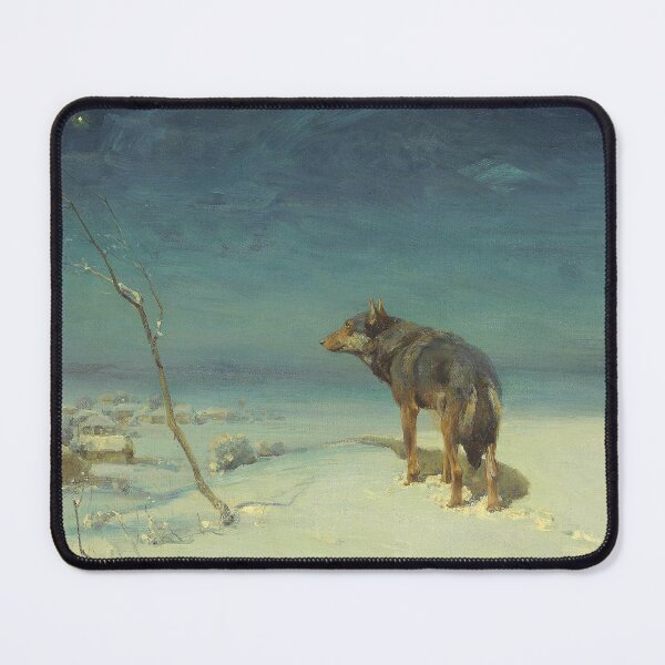 Item preview, Winter scenery - Lone Wolf by Alfred Wierusz-Kowalski designed and sold by AR-shop.