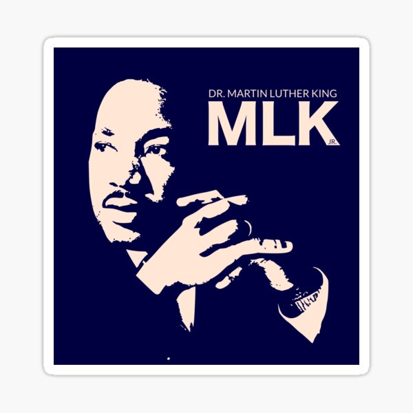 &ldquo;Martin Luther King Jr&rdquo; Sticker for Sale by gilisuci | Redbubble