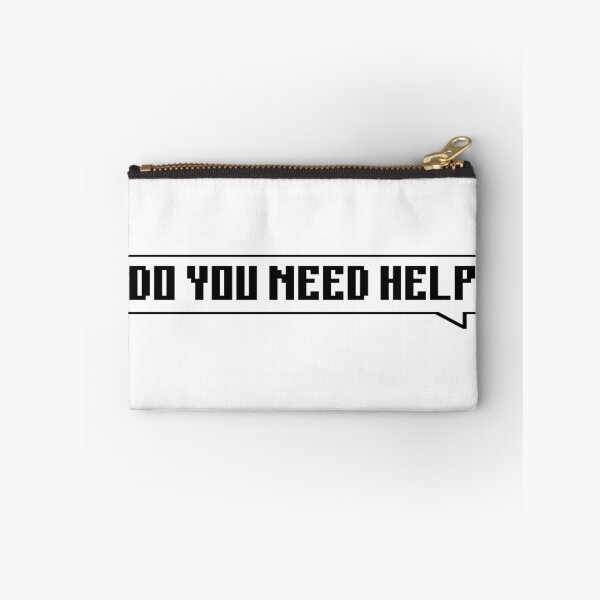 Item preview, DO YOU NEED HELP - black designed and sold by Univers Gifts.