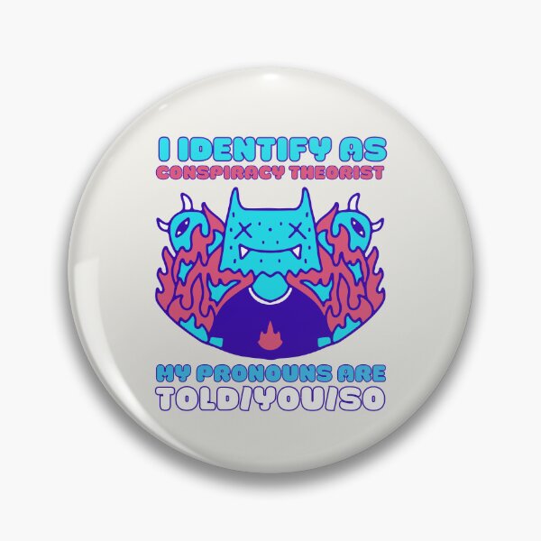 Artikelvorschau, Ich identifiziere mich als Verschwörungstheoretiker. Meine Pronomen werden dir gesagt, also Kawaii Ufo Design entworfen und verkauft von CandyDroidMerch.
