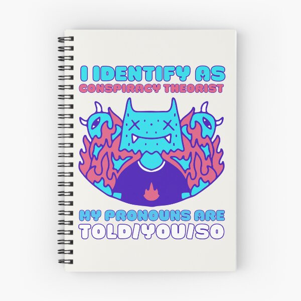 Item preview, I Identify As A Conspiracy Theorist My Pronouns Are Told You So Kawaii Ufo Design designed and sold by CandyDroidMerch.
