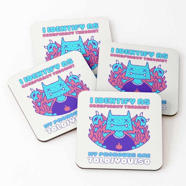 Item preview, I Identify As A Conspiracy Theorist My Pronouns Are Told You So Kawaii Ufo Design designed and sold by CandyDroidMerch.