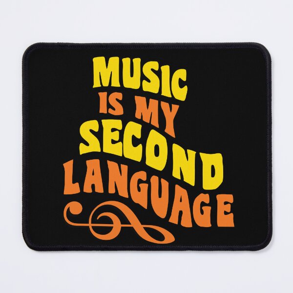 Artikelvorschau, Music is my second language entworfen und verkauft von piesdesignart.