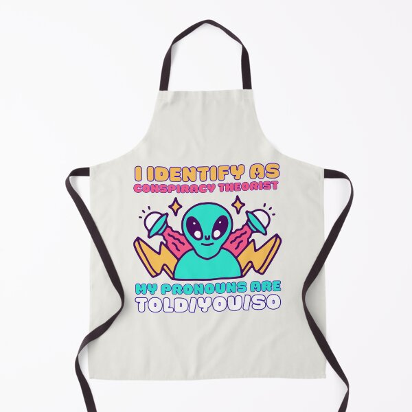Item preview, I Identify As A Conspiracy Theorist My Pronouns Are Told You So Kawaii Ufo Design designed and sold by CandyDroidMerch.