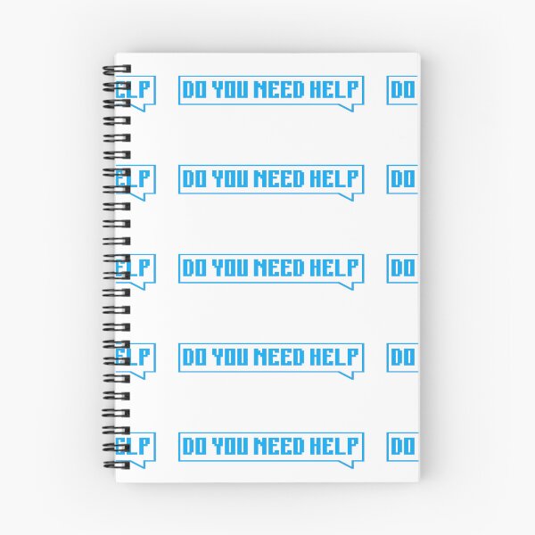 Item preview, DO YOU NEED HELP - blue designed and sold by Univers Gifts.