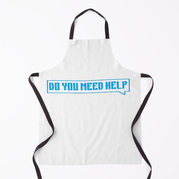 Item preview, DO YOU NEED HELP - blue designed and sold by Univers Gifts.