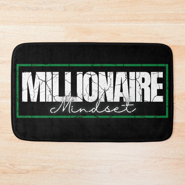 Item preview, Millionaire Mindset green frame poster distressed  designed and sold by KingsManKind.