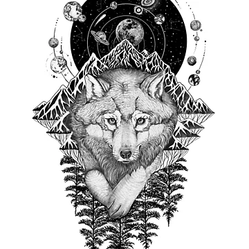Artwork thumbnail, Space Wolf by Ruta