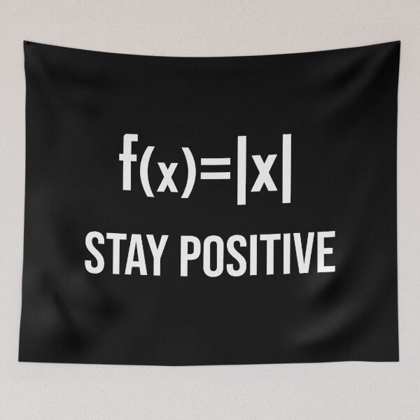 Item preview, Stay Positive - Maths Joke designed and sold by ScienceCorner.