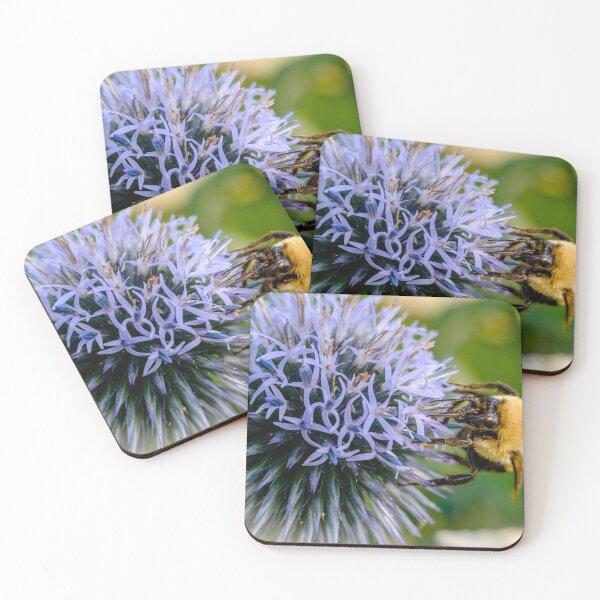 Item preview, Small Globe Thistle With Bee 10 designed and sold by Robert Alsop.