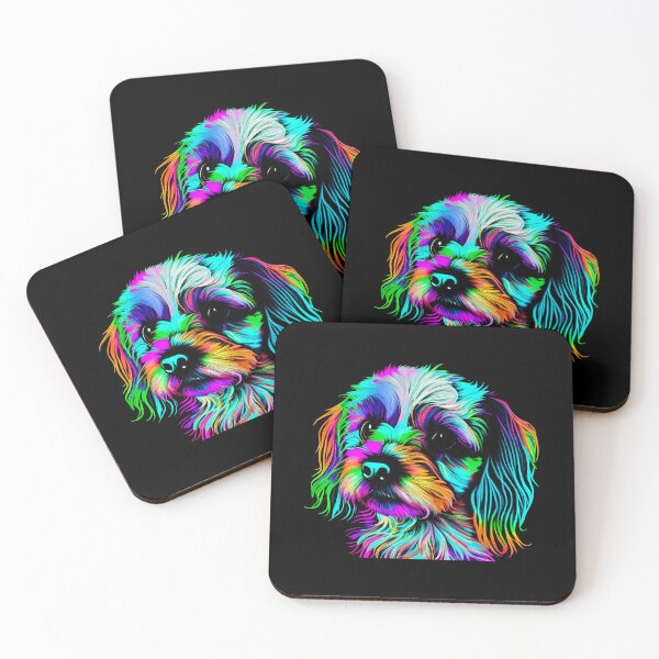 Item preview, Cavachon Dog Colorful Paint Splash designed and sold by rafaeltto.