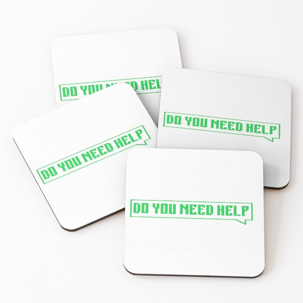 Item preview, DO YOU NEED HELP - green designed and sold by Univers Gifts.